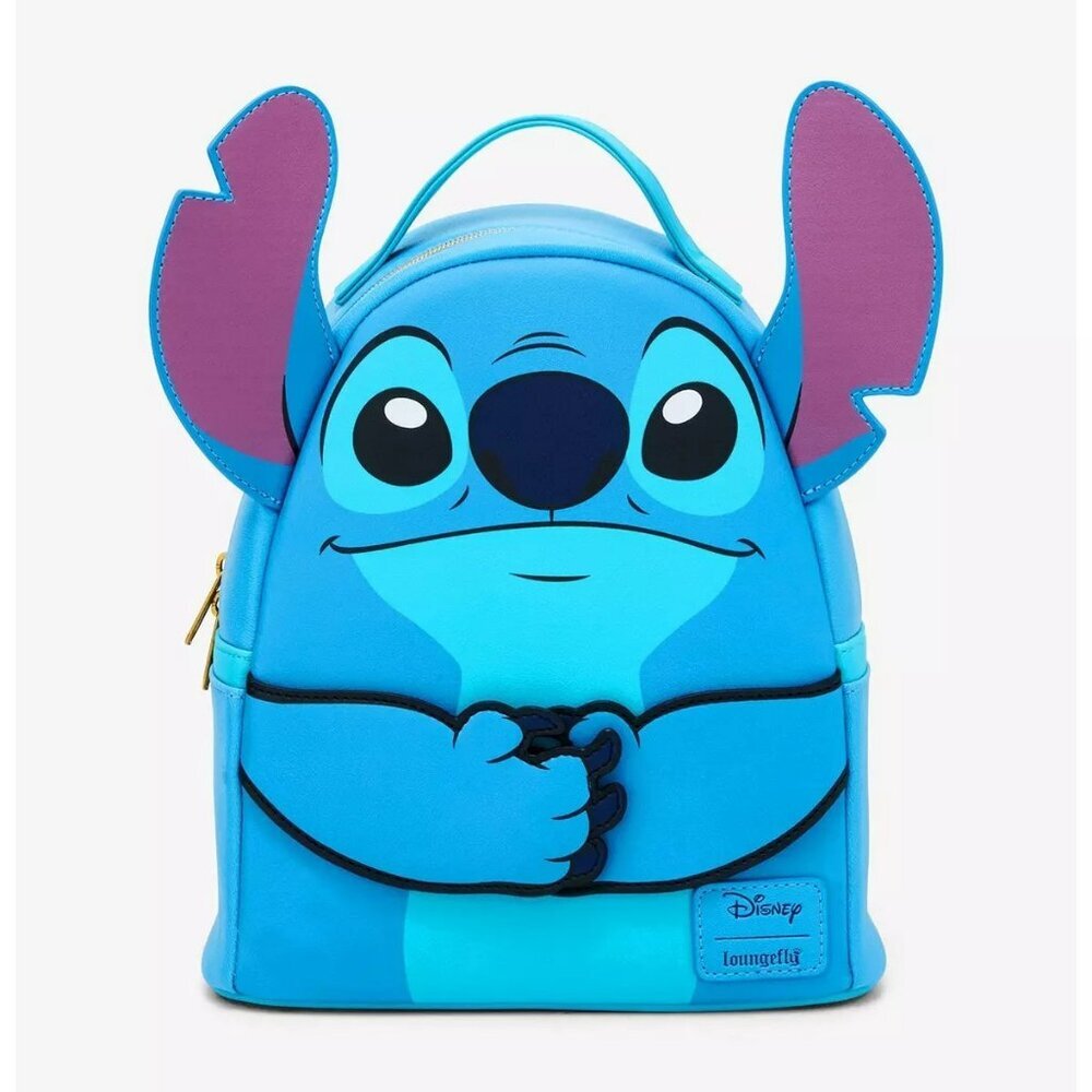 Loungefly Disney Stitch Magnetic Hands Mini Backpack NWT​